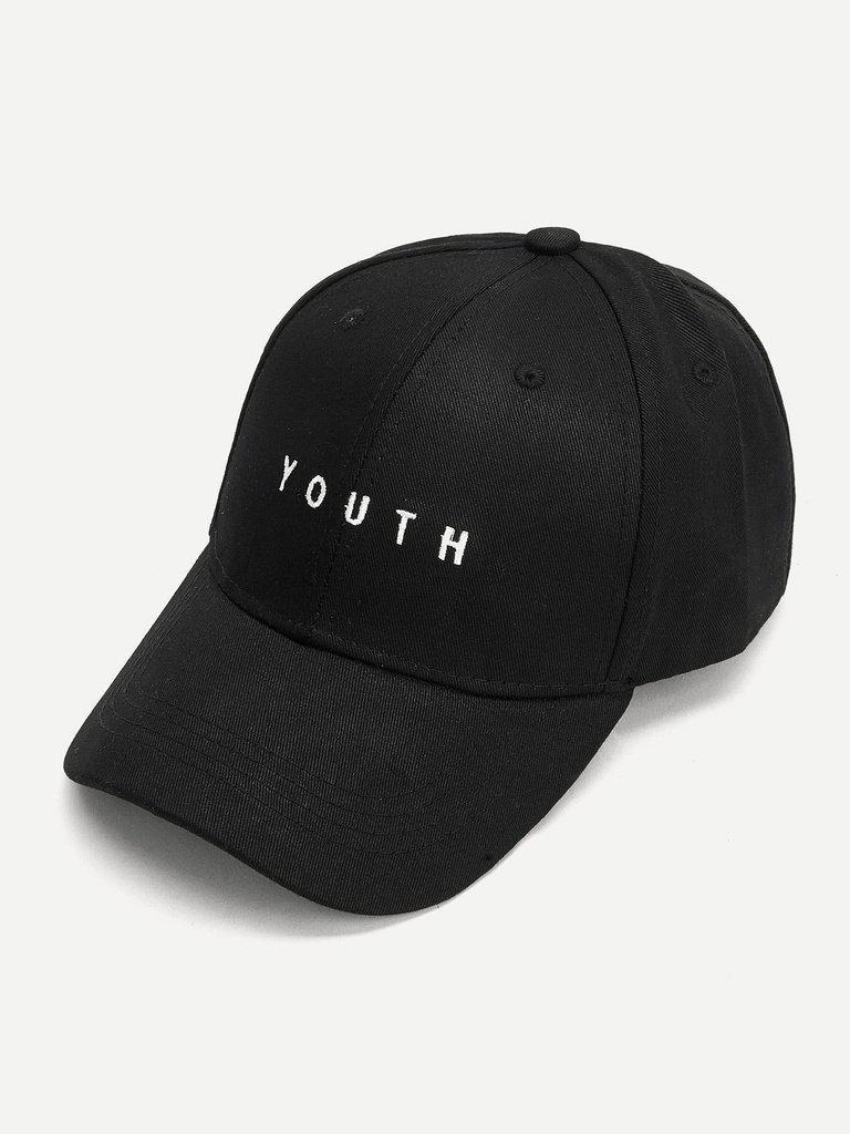 Embroidered Letter Baseball Cap-accessories-Des Mess
