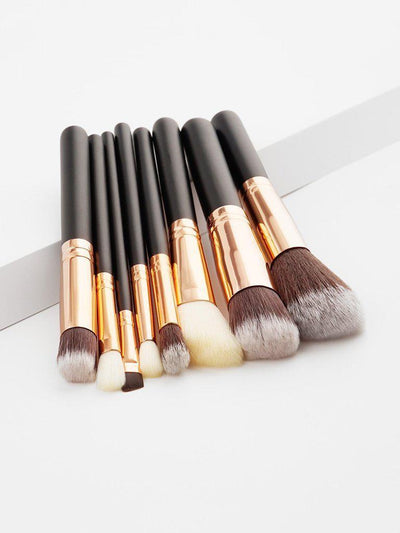 Soft Bristle Makeup Brush Set 8pcs--Des Mess