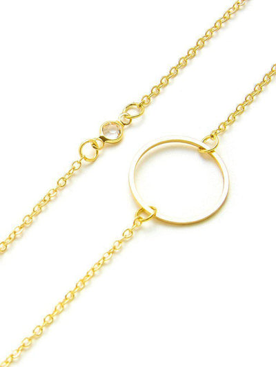 Rhinestone & Ring Detail Chain Bracelet 2pcs--Des Mess