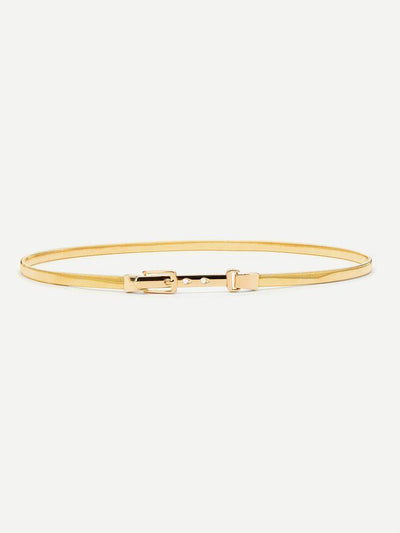 Metal Buckle Skinny Belt-accessories-Des Mess