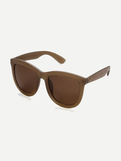 Metal Ring Detail Mirror Lens Sunglasses-accessories-Des Mess