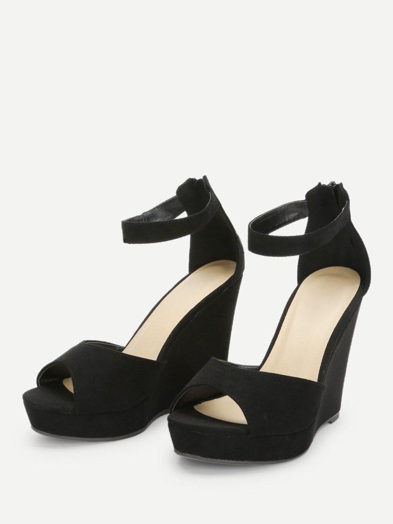 Two Part Wedge Sandals-shoes-Des Mess