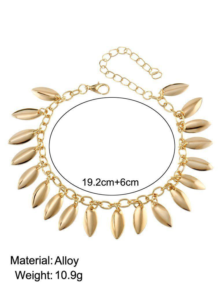 Festival Drop Charm Chain Anklet-jewelry-Des Mess