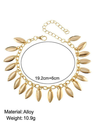 Festival Drop Charm Chain Anklet-jewelry-Des Mess