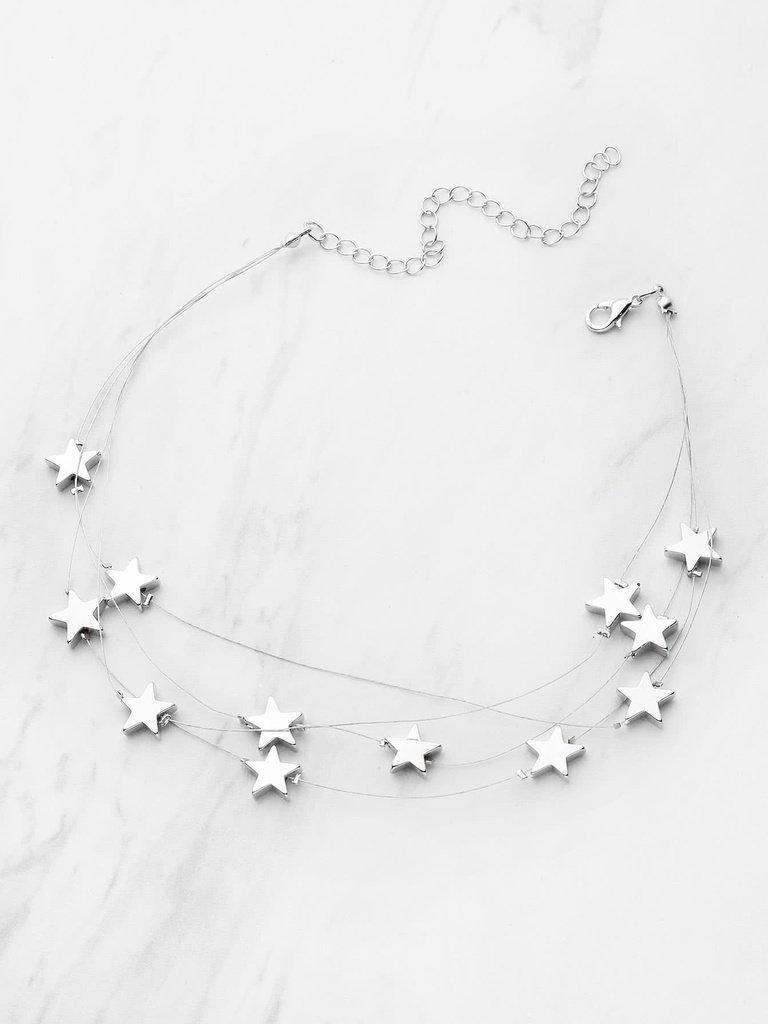 Star Design Layered Necklace-jewelry-Des Mess