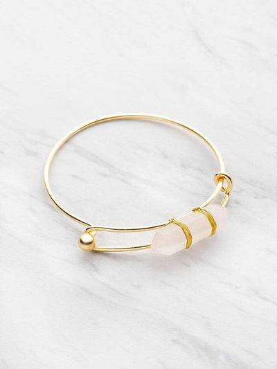 Random Color Crystal Adjustable Bangle-jewelry-Des Mess