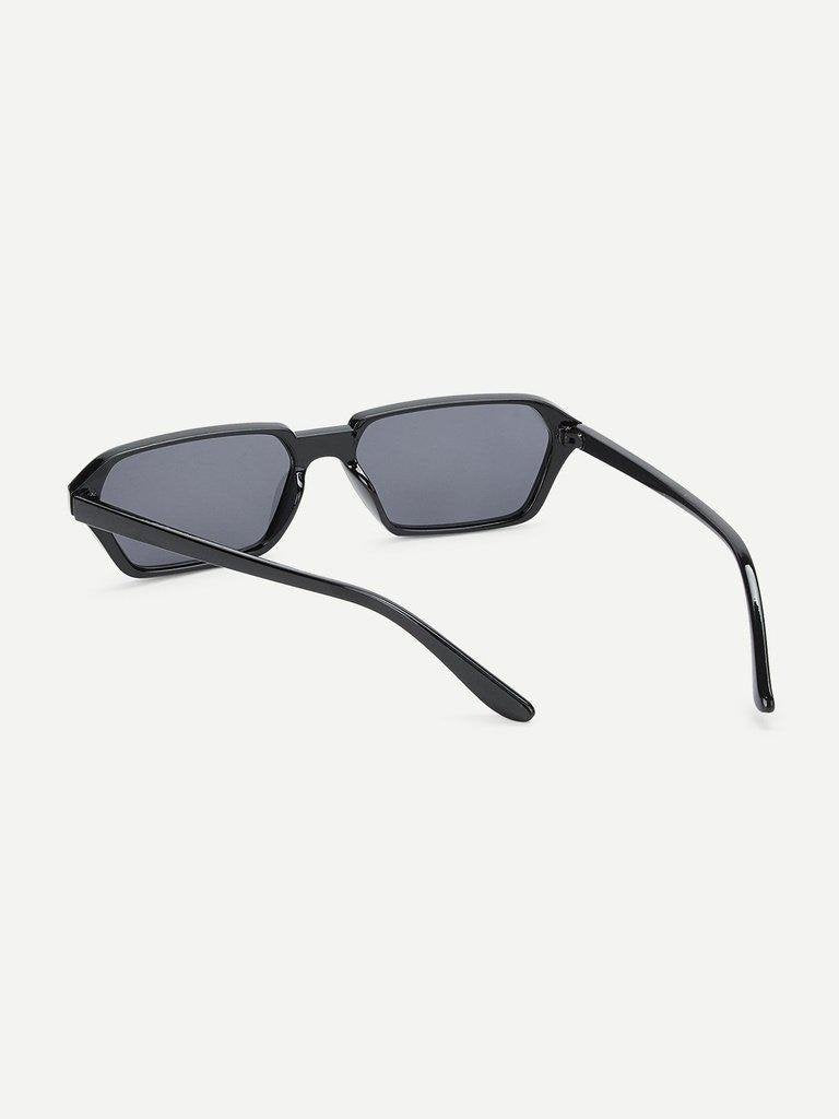 Plain Frame Mirror Lens Sunglasses-accessories-Des Mess