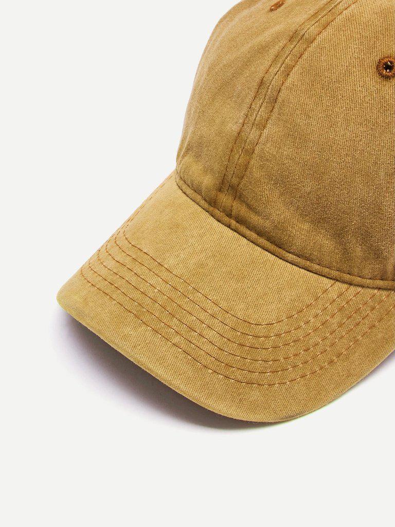 Embroidered Hole Detail Baseball Cap-accessories-Des Mess