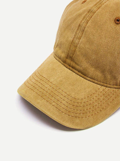 Embroidered Hole Detail Baseball Cap-accessories-Des Mess