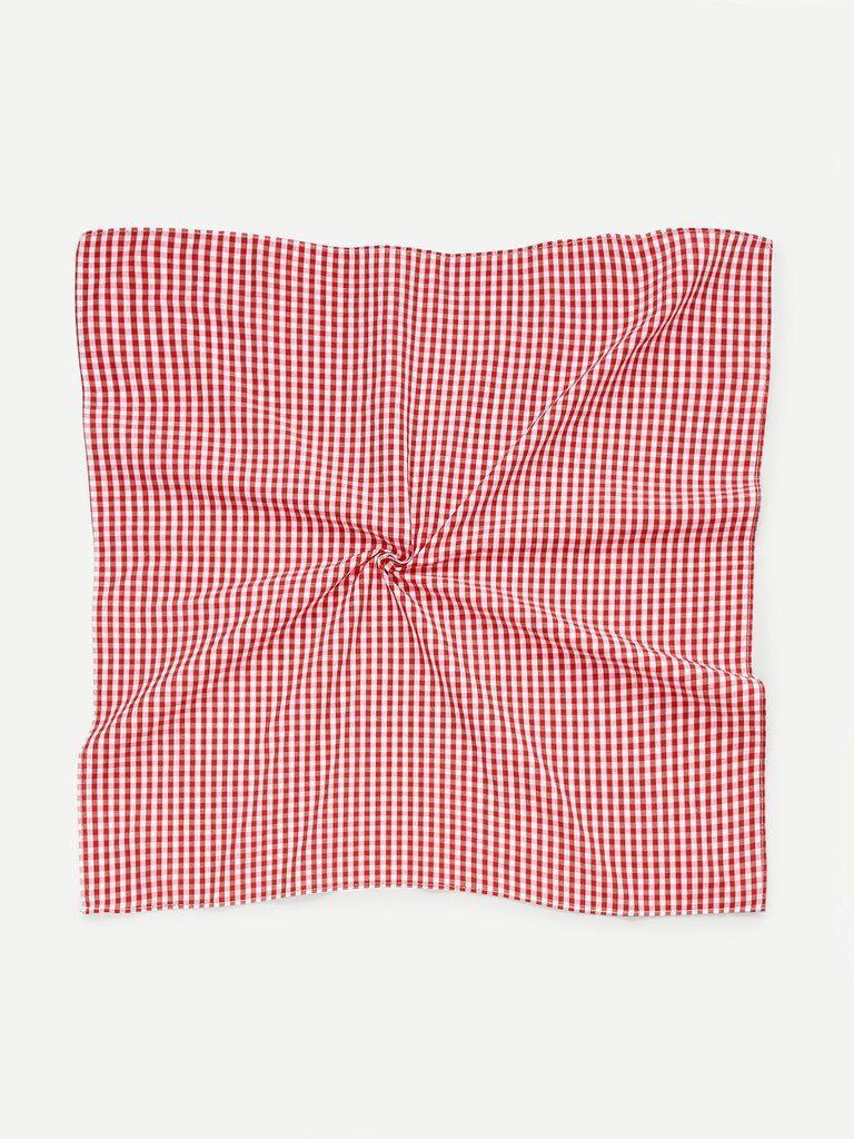 Gingham Pattern Bandana-accessories-Des Mess