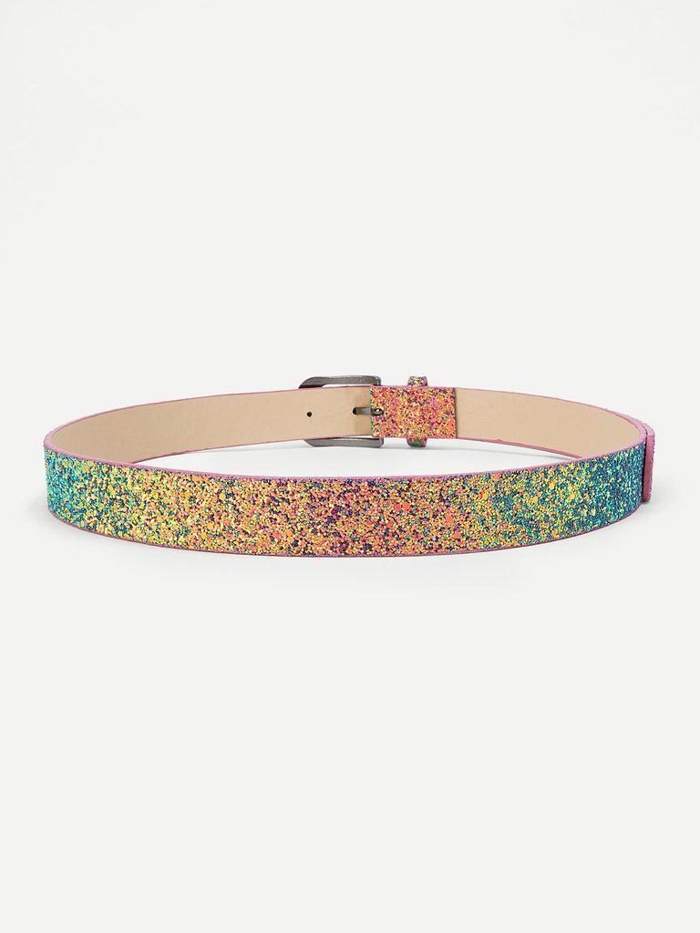 Metal Buckle Sequin Belt-accessories-Des Mess