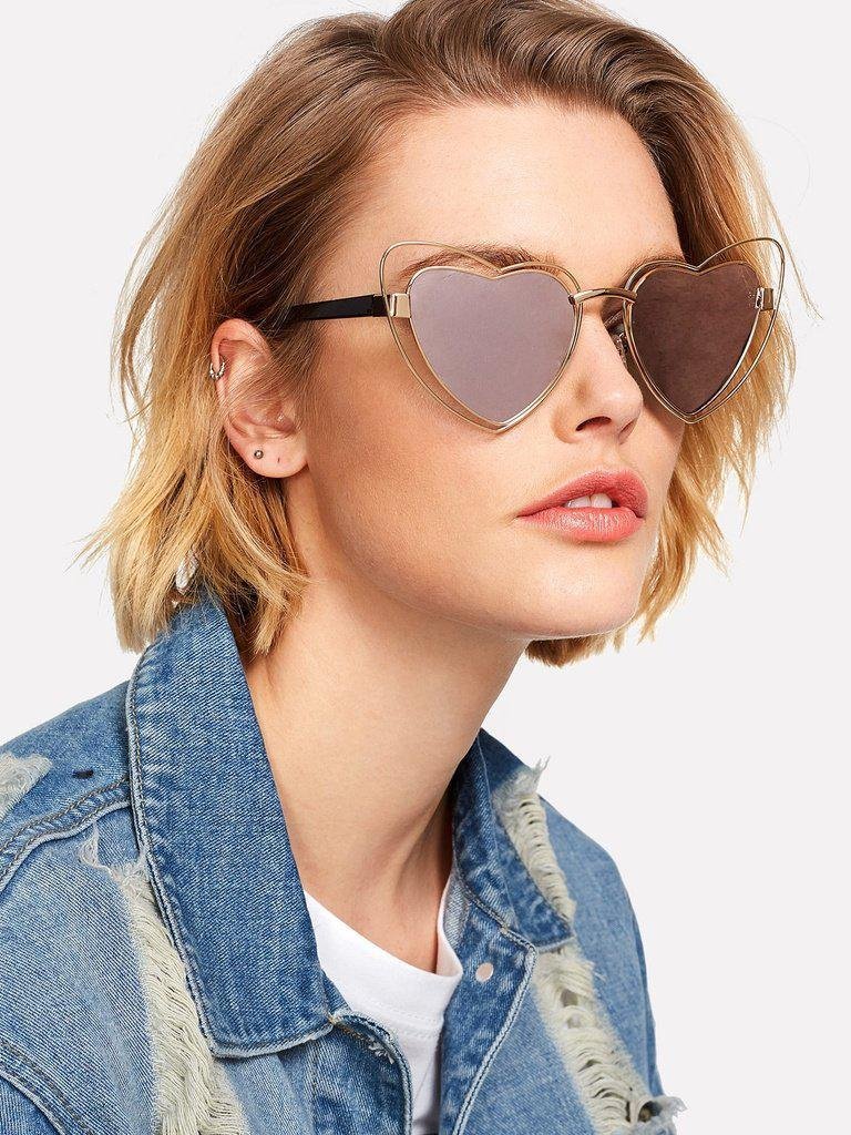 Heart Pattern Lens Sunglasses-accessories-Des Mess