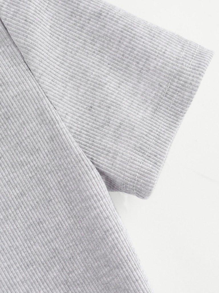 High Neck Ribbed Crop Sweater-outerwear-Des Mess