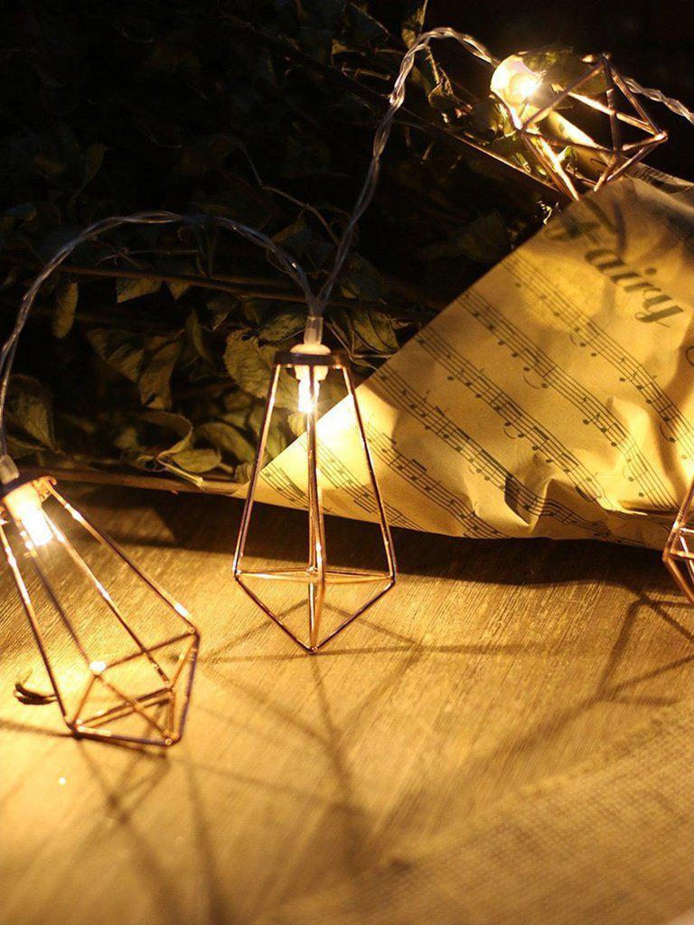 Geometric Lampshade 10pcs String Light-others-Des Mess