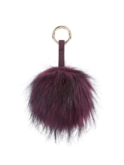 Faux Fur Pom Pom Keychain-others-Des Mess
