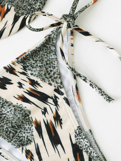 Self Tie Bikini Set--Des Mess