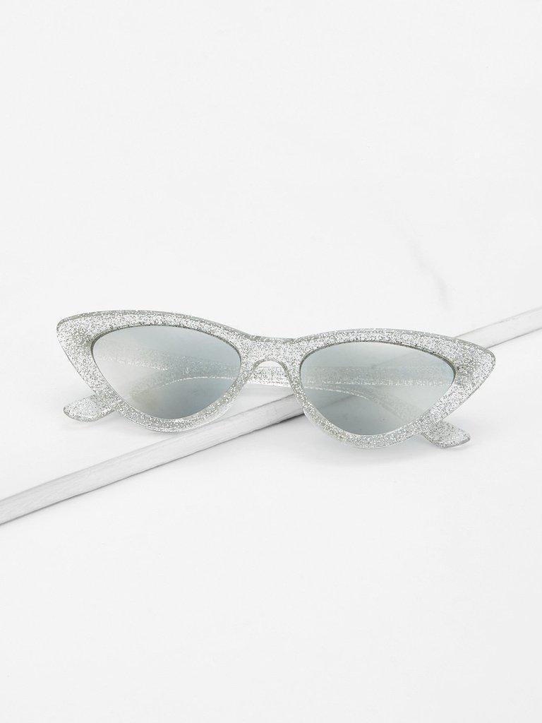 Cat Eye Mirror Lens Sunglasses-accessories-Des Mess