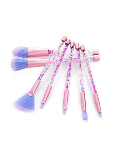 Quicksand Handle Makeup Brush Set 7pcs-makeup-Des Mess