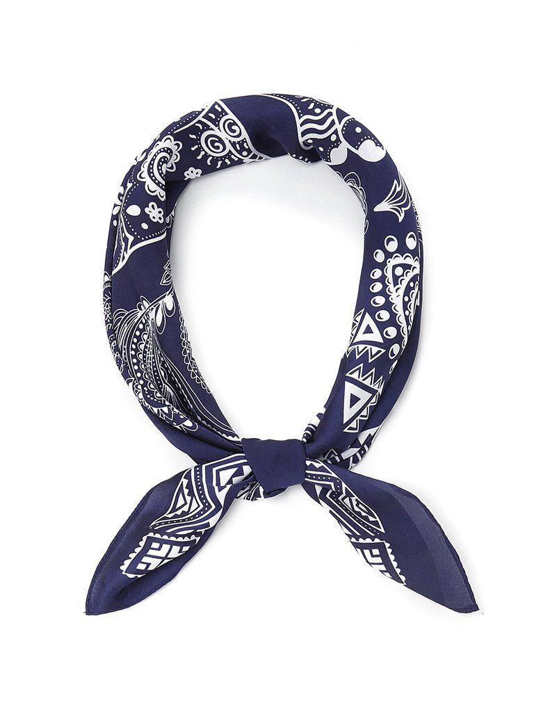 Mixed Print Bandana Scarf-accessories-Des Mess