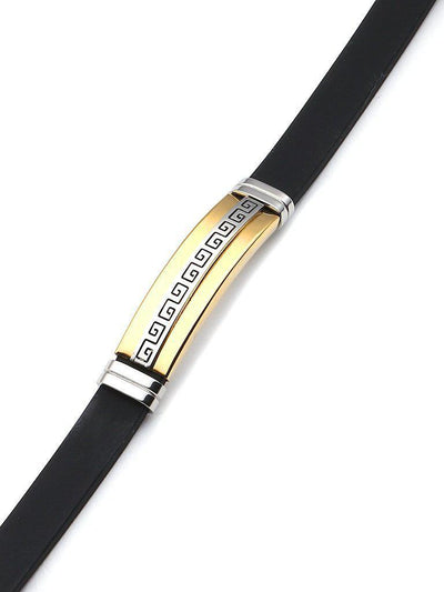 Color Block Stainless Steel Bracelet--Des Mess