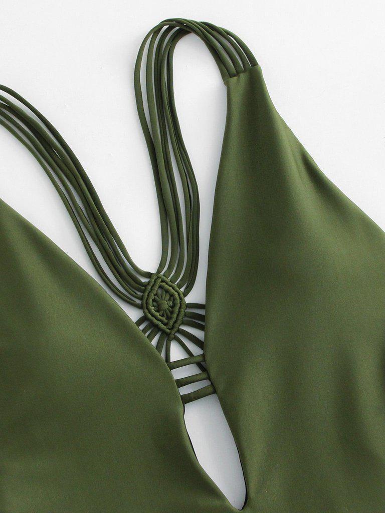 Backless Woven Swimsuit-swimwear-Des Mess