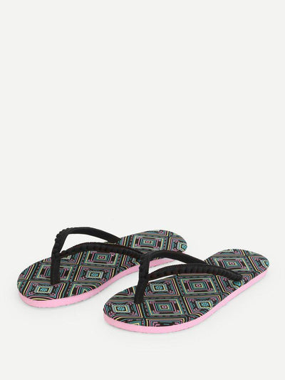 Pom Pom Front Flip Flops-shoes-Des Mess