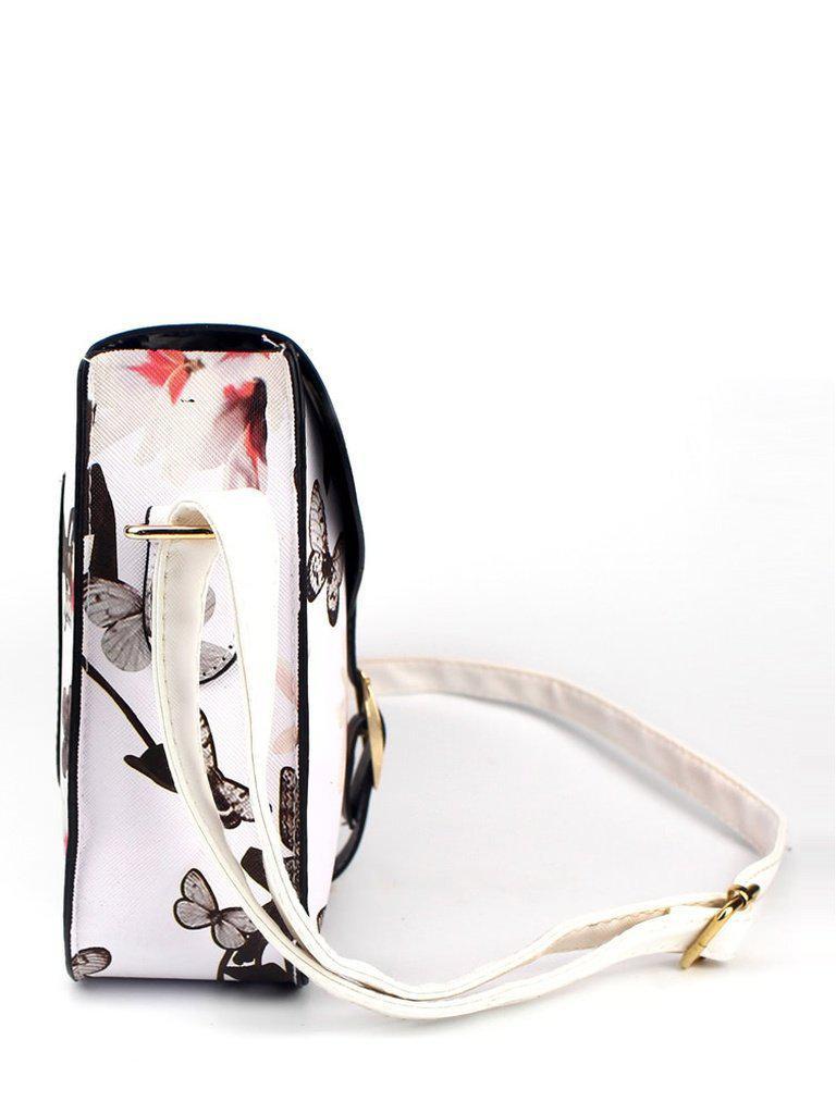 Flower Printed Crossbody Bag-accessories-Des Mess