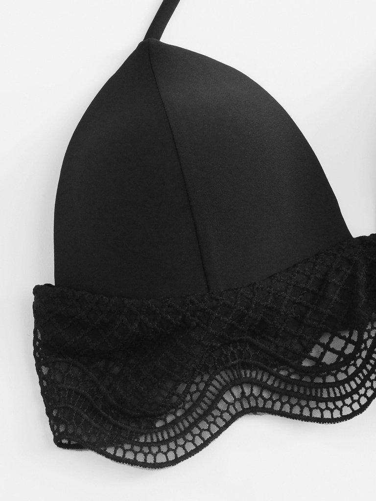 Crochet Lace Halter Bikini Set--Des Mess