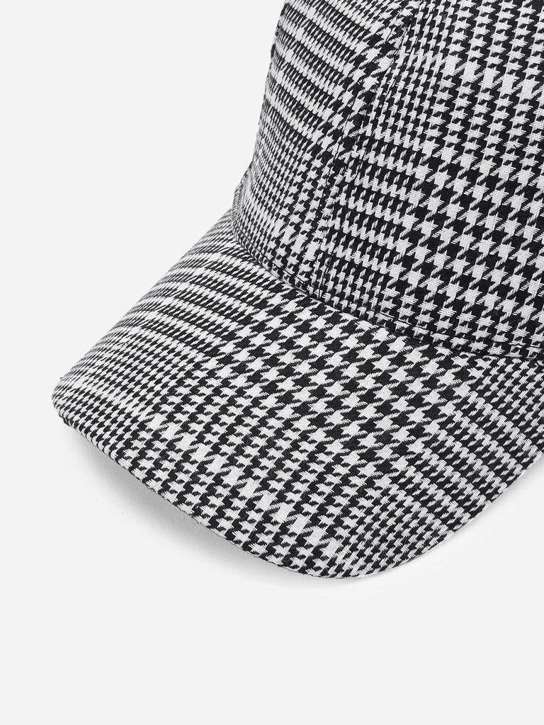 Houndstooth Baseball Cap--Des Mess