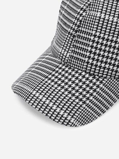 Houndstooth Baseball Cap--Des Mess