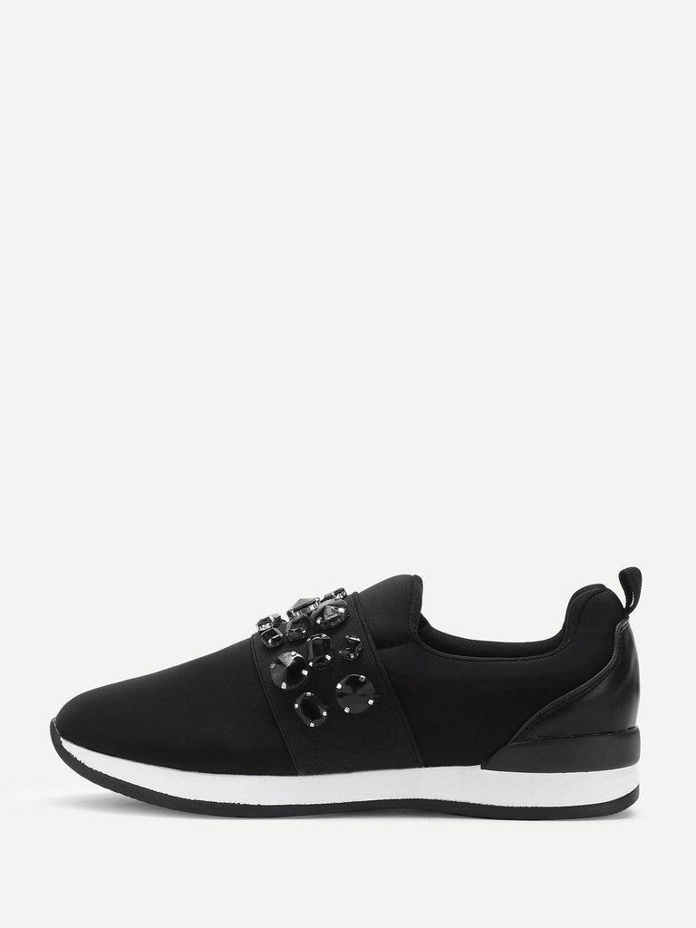 Studded Detail Low Top Trainers-sportswear-Des Mess