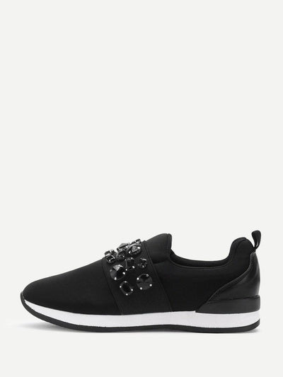 Studded Detail Low Top Trainers-sportswear-Des Mess