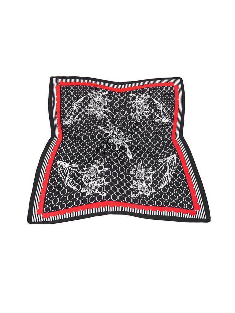Geometric Pattern Bandana Scarf-accessories-Des Mess