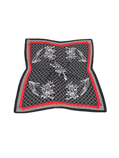Geometric Pattern Bandana Scarf-accessories-Des Mess
