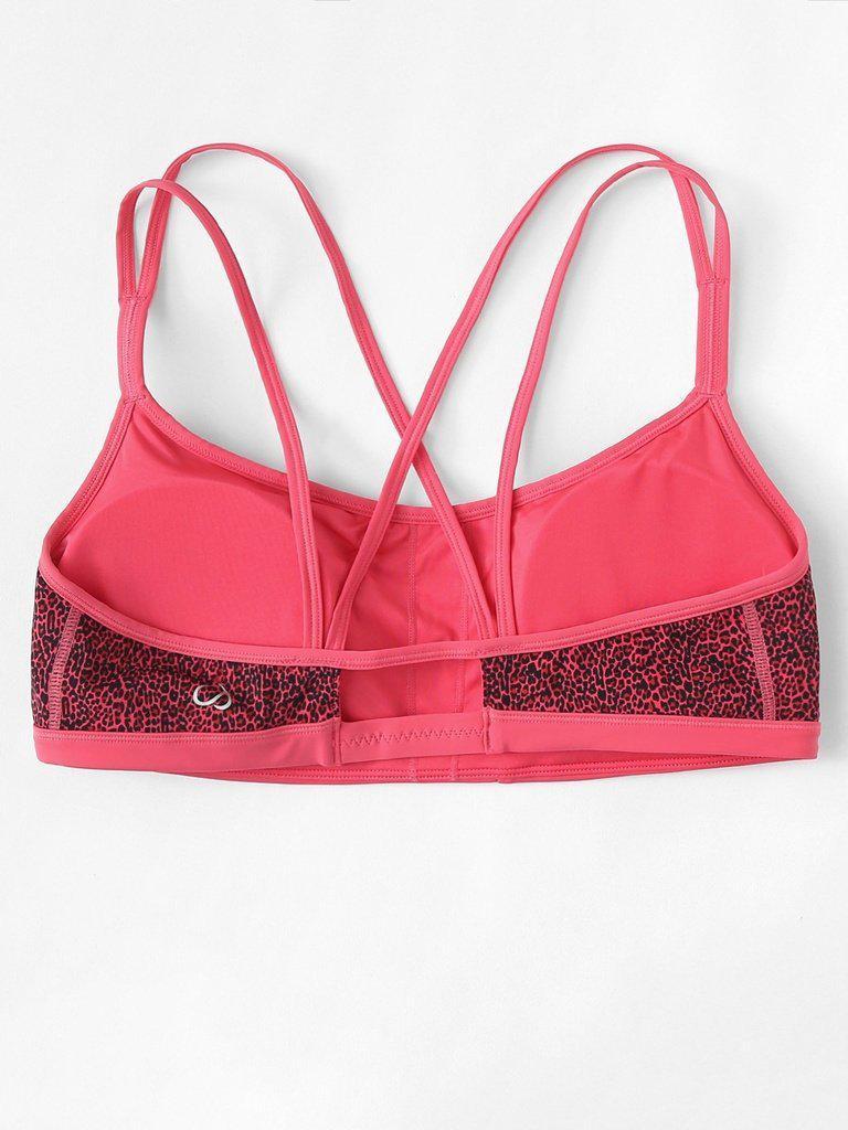 Leopard Strappy Sports Bra-sportswear-Des Mess