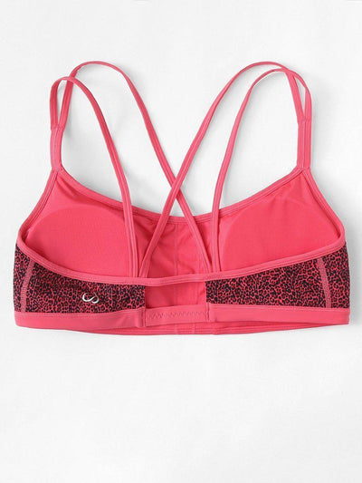 Leopard Strappy Sports Bra-sportswear-Des Mess