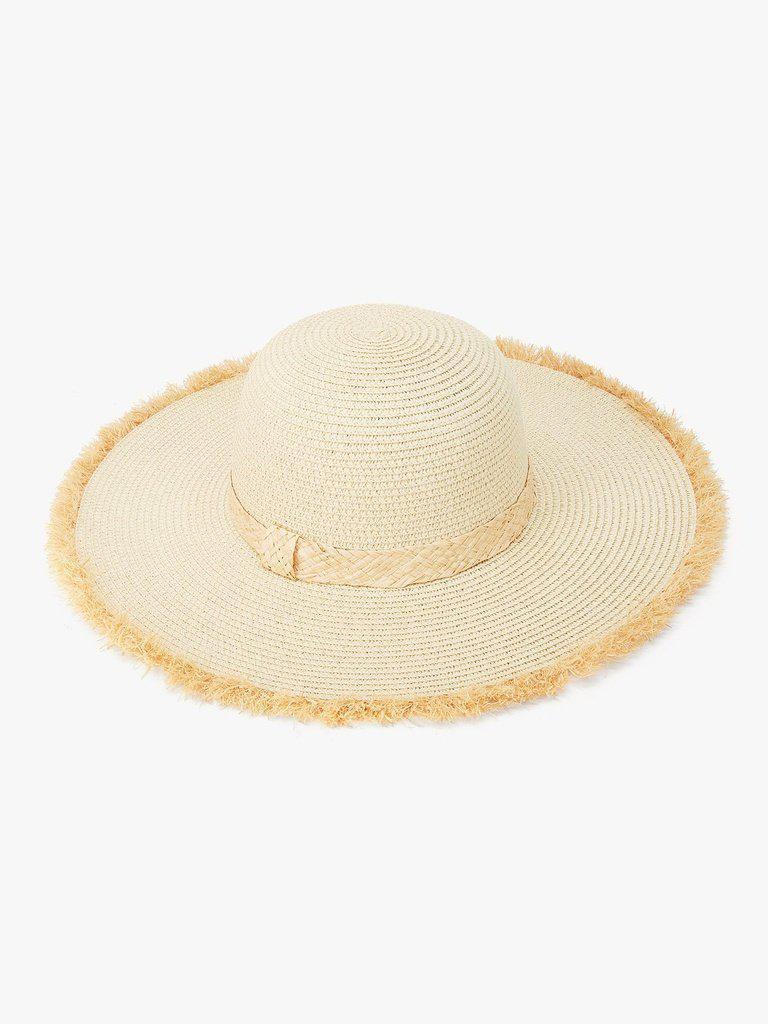 Raw Edge Straw Hat--Des Mess