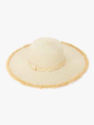 Raw Edge Straw Hat--Des Mess