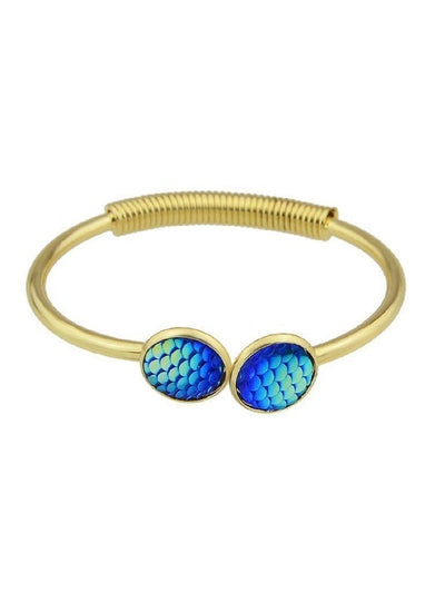 Blue Mermaid Scales Love Bracelets--Des Mess