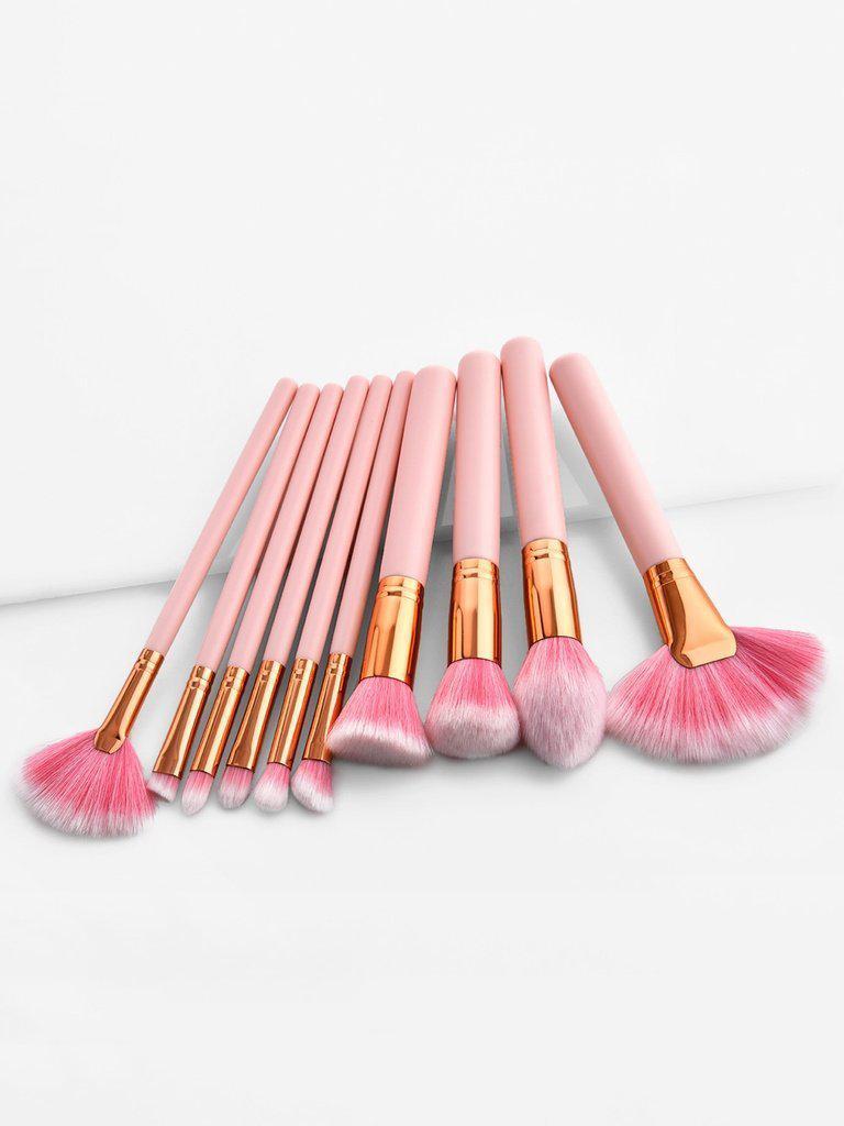 Soft Makeup Brush Set 10pcs-makeup-Des Mess