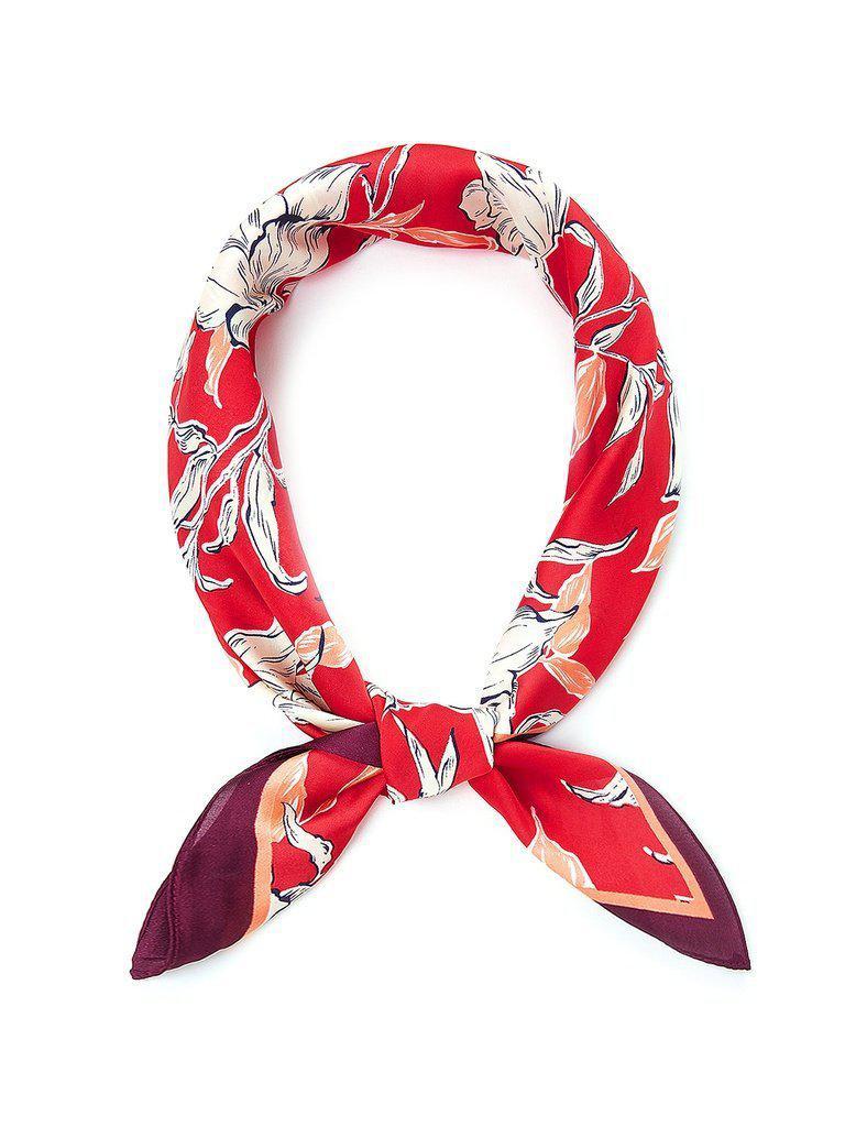 Flower Print Bandana Scarf-accessories-Des Mess