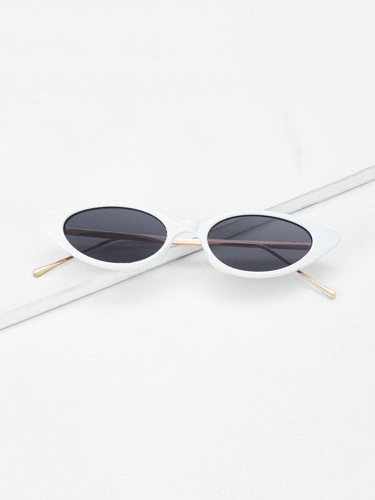 Cat Eye Metal Temple Sunglasses-accessories-Des Mess