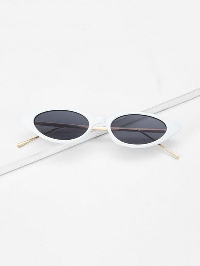 Cat Eye Metal Temple Sunglasses-accessories-Des Mess