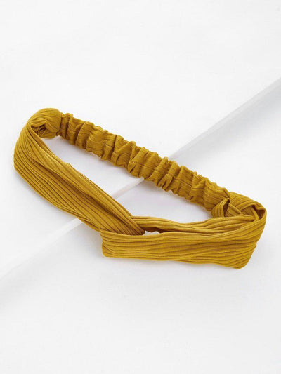 Ribbed Twist Headband-hair-Des Mess