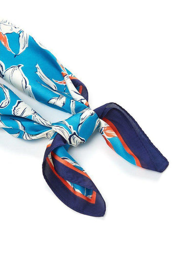 Flower Print Bandana Scarf-accessories-Des Mess