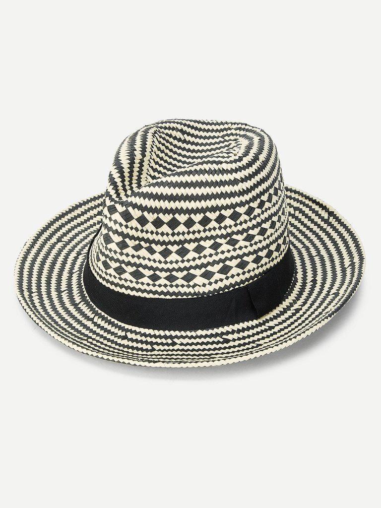 Straw Fedora Hat-accessories-Des Mess