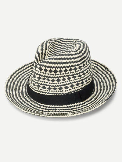 Straw Fedora Hat-accessories-Des Mess