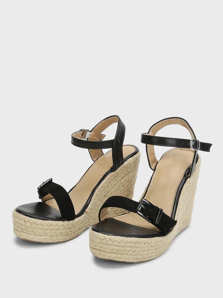 Ankle Straps Espadrille Wedges-shoes-Des Mess