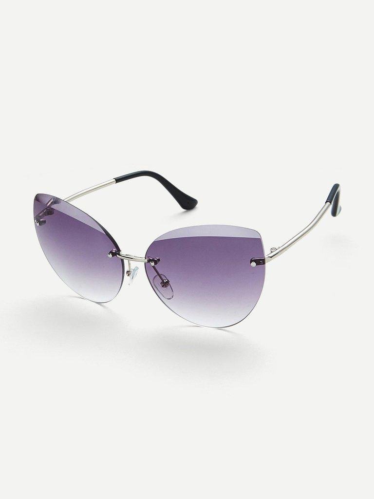 Rimless Tinted Lens Sunglasses-accessories-Des Mess