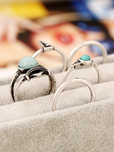 Skinny Ring Set 5pcs-jewelry-Des Mess